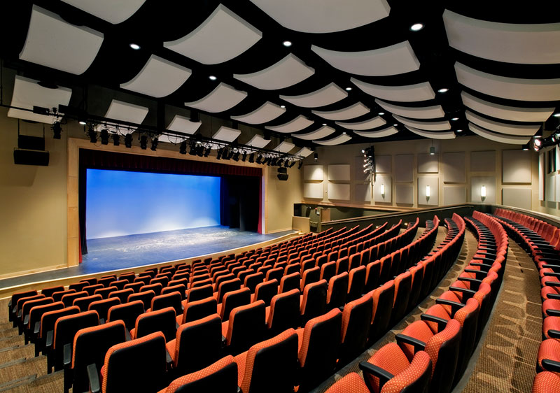 The theater at St. Michael’s Catholic Academy in Austin, Texas