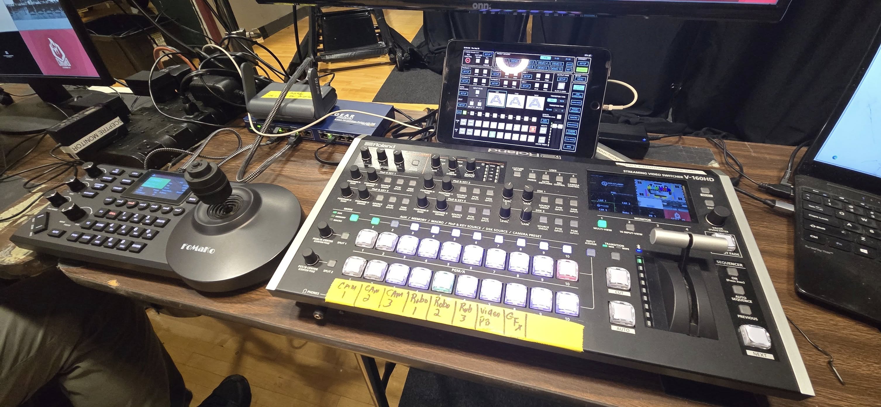 George Robbins - Roland V-160HD Streaming Video Switcher