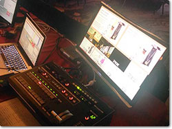 The Roland VC-1's can embed or de-embed audio which is great for sending audio to the green room or to a broadcast feed.