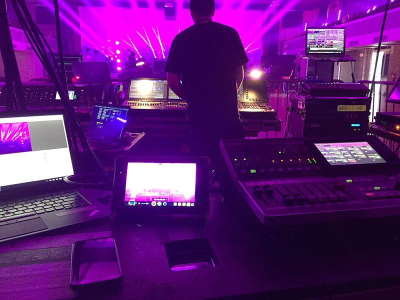 Peter Fradella’s setup at Moogfest 2017 in Durham, NC.