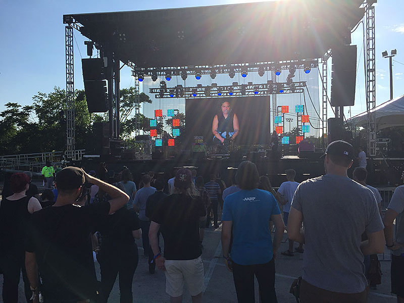 The MotorCo Main Stage at Moogfest 2017 in Durham, NC.