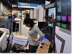 Tech LaunchPad's set at CES 2015 included the Roland VR-50HD, 2 HD Cameras, 2 Mac Mini's, Apple TV streamed through SKYPE, FaceTime, Ustream and LiveU.