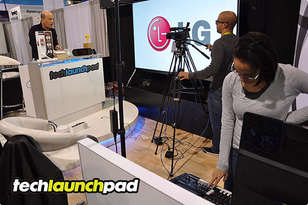 Tech Launchpad at their onsite studio at CES 2015.