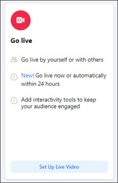 Livestreaming to Facebook with a PC