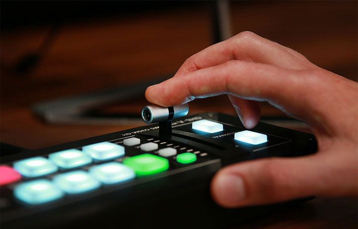 Roland V-1HD in use