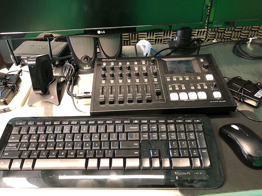 Roland’s VR-4HD HD AV Mixer is the heart of the California Parks Online Resources for Students and Teachers team (PORTS) interactive virtual field trip production studio.