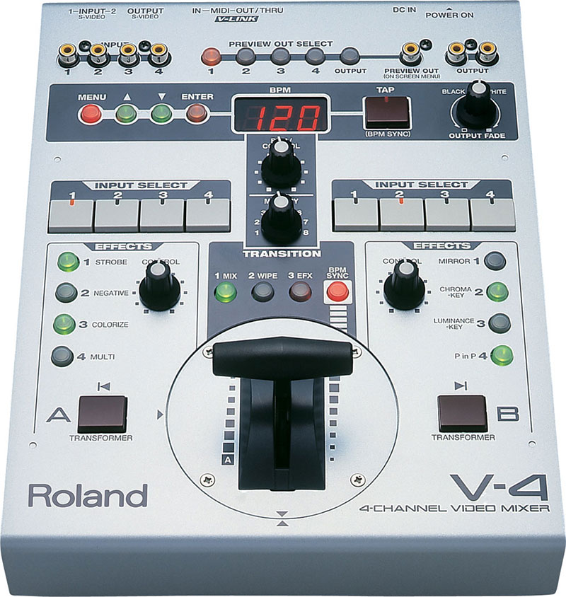 V-4 was Roland's first hit with video equipment