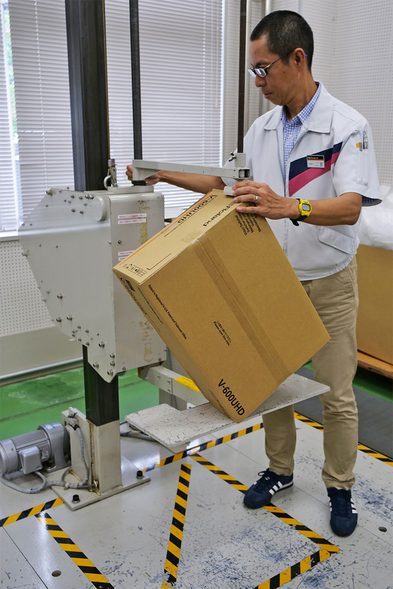 Roland package drop testing.