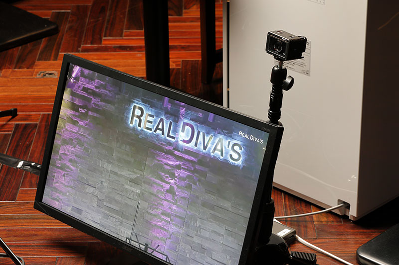 A monitor for the presenter