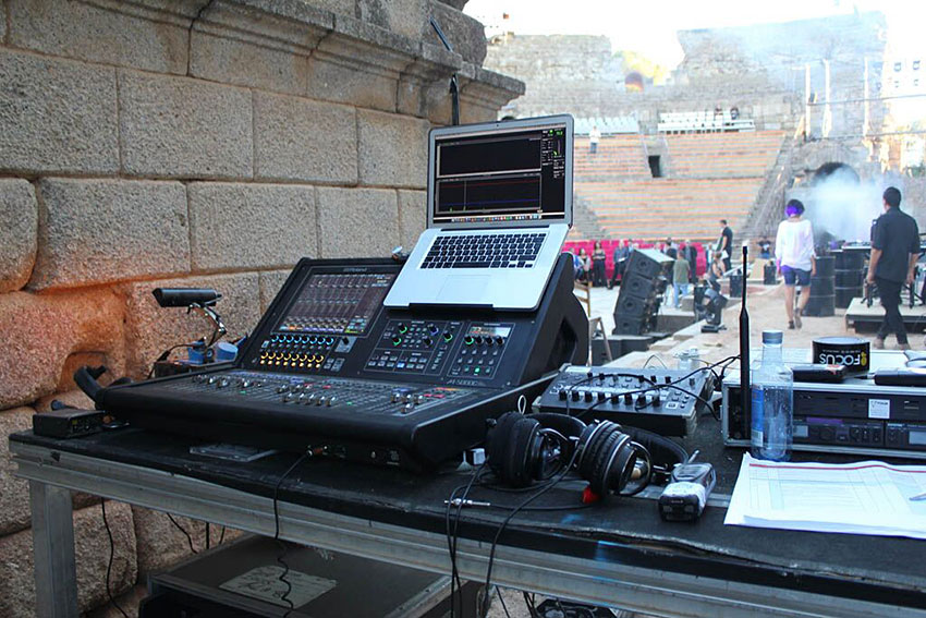 Roland M-5000C from the monitor position at the CERES Award Ceremony.