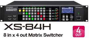 Roland XS-84H 8-In, 4-Out Multi-Format Matrix Switcher
