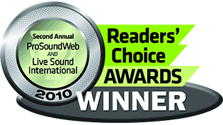 ProSound Web/Live Sound International Reader's Choice Awards 2010