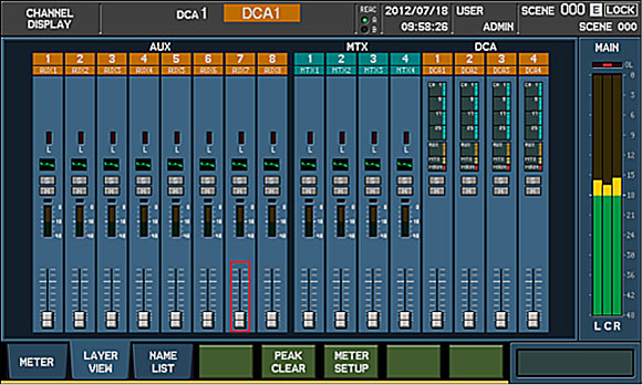 Roland M-300 DCA Screen
