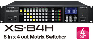 Switcher a matrice multiformato Roland XS-84H 8 ingressi e 4 uscite