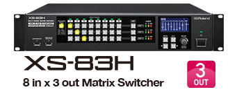 Matrice Switcher multiformato Roland XS-83H 8 ingressi e 3 uscite