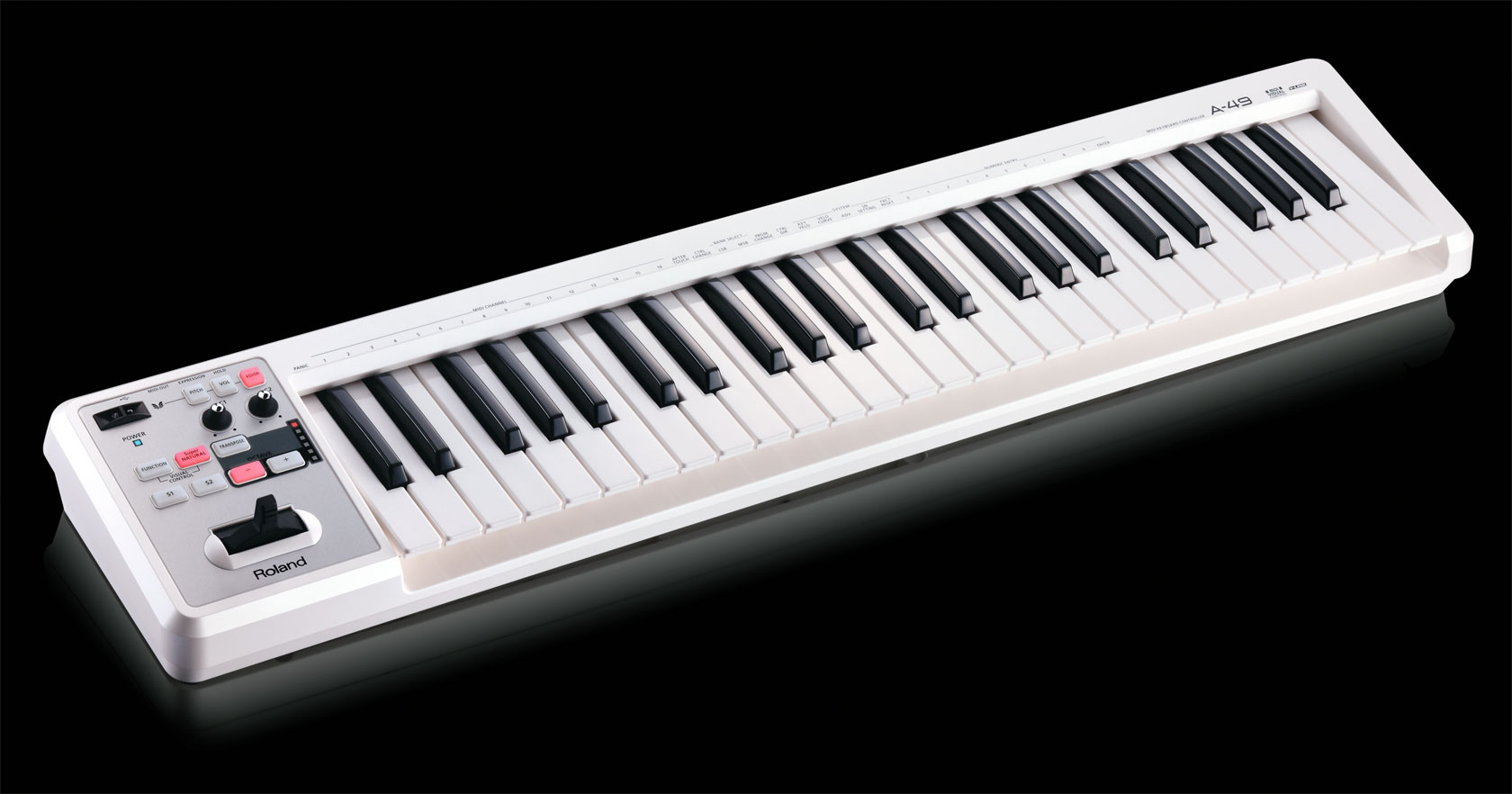 Roland - A-49 (Svart) | MIDI-klaviatur