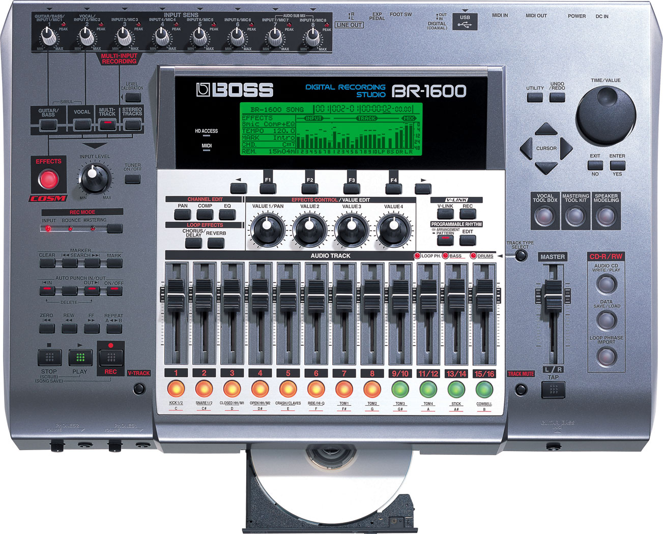 BR-1600CD | Digital Recorder - BOSS