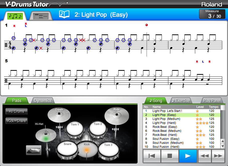 roland dt 1 v drums tutor