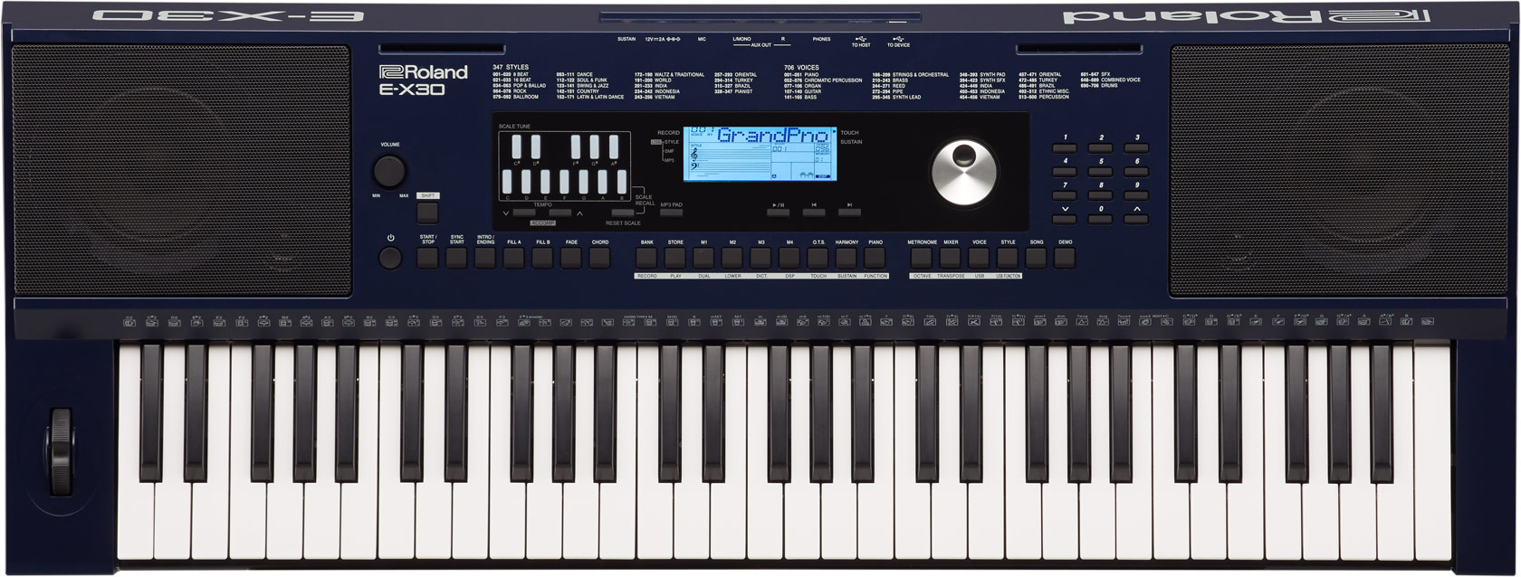 Teclado Roland para iniciantes E-X30