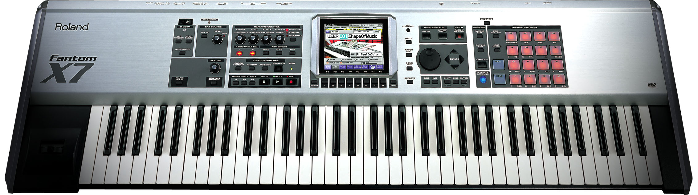 Roland Fantom X7 Workstation Keyboard