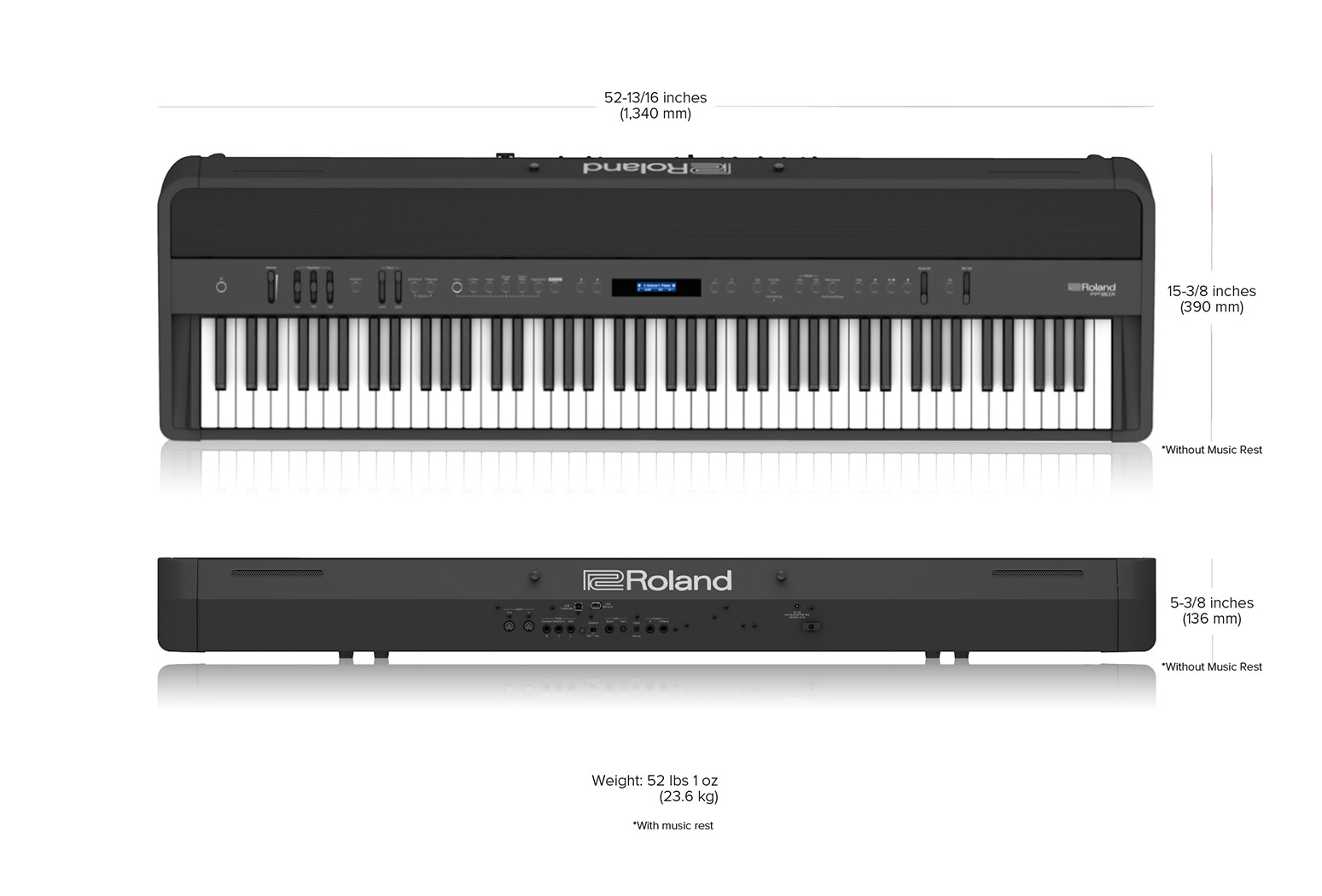Roland FP-90X Digital Piano with Stand/Pedal WHITE