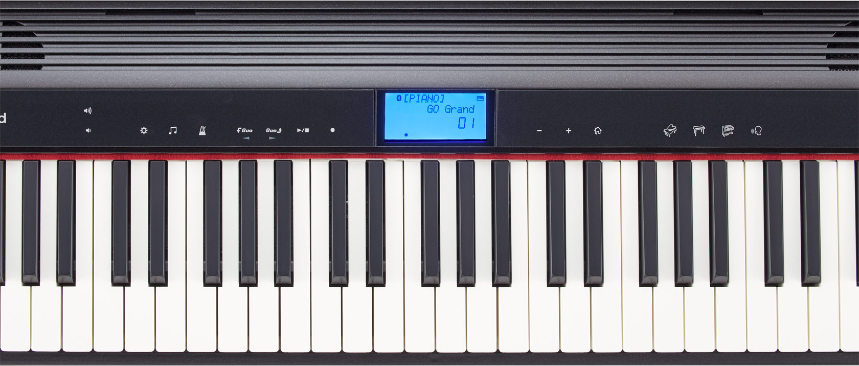 Digital 61 Tasten Akku Keyboard Stage Piano USB Bluetooth MIDI 128 Sounds Tasche 