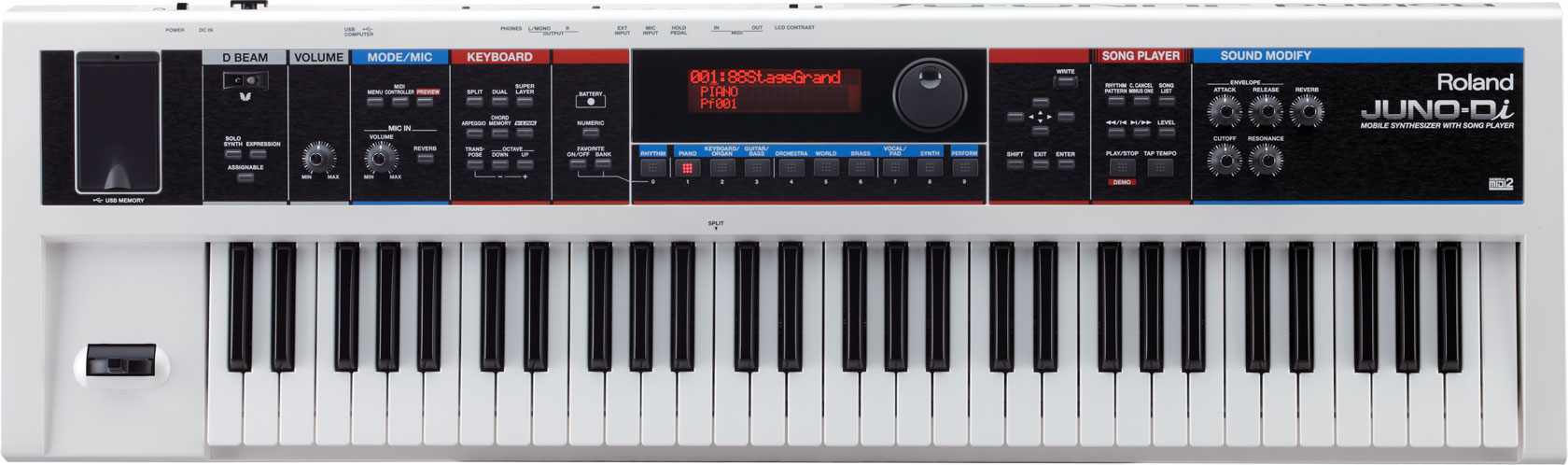 roland juno di midi controller