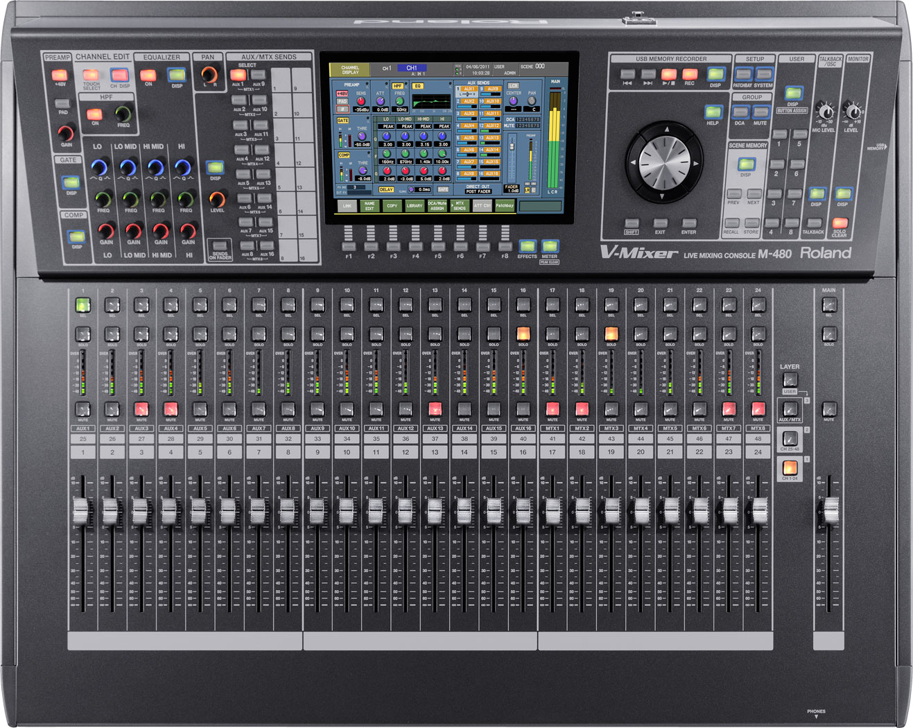 Roland Pro A/V - M-480 | 48-Channel Live Digital Mixing Console