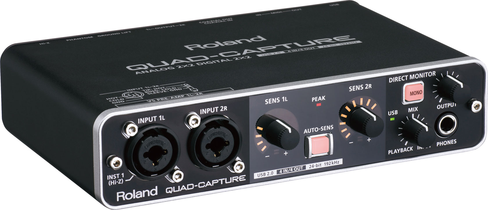 人気のファッションブランド！ オーディオインターフェイス roland ローランド quad-capture ua-55