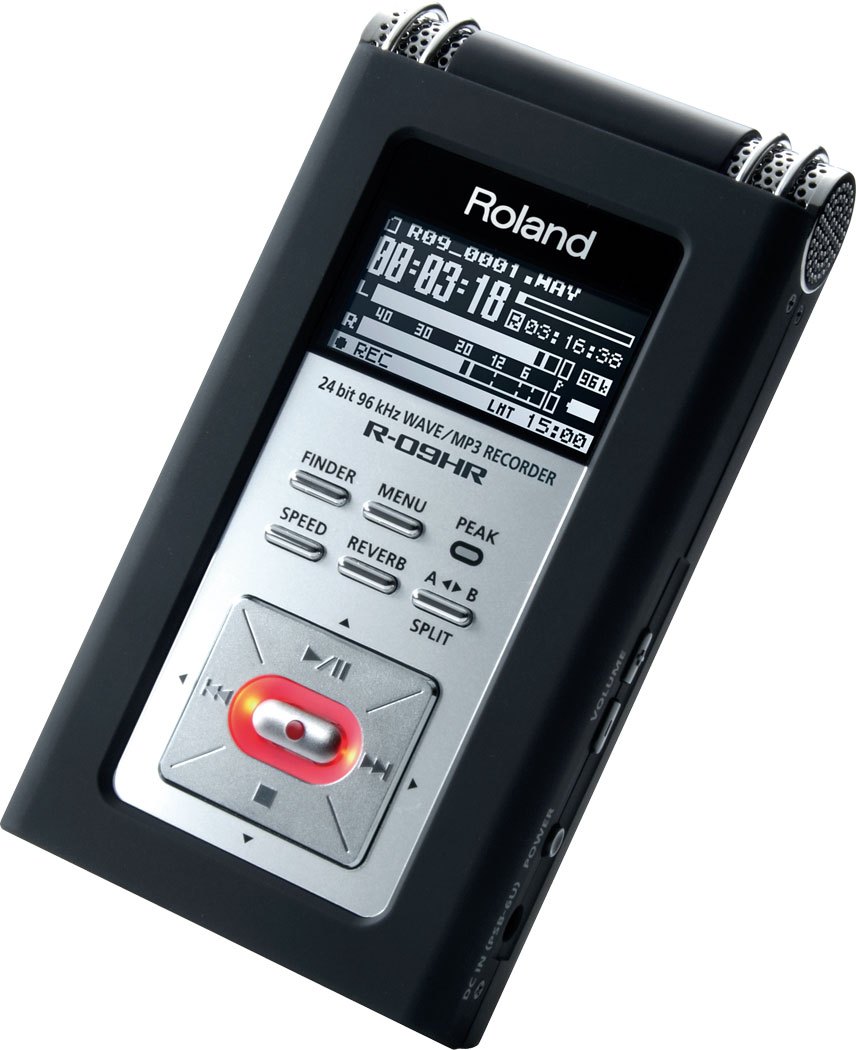 Roland - R-09HR | High-Resolution WAVE/MP3 Recorder