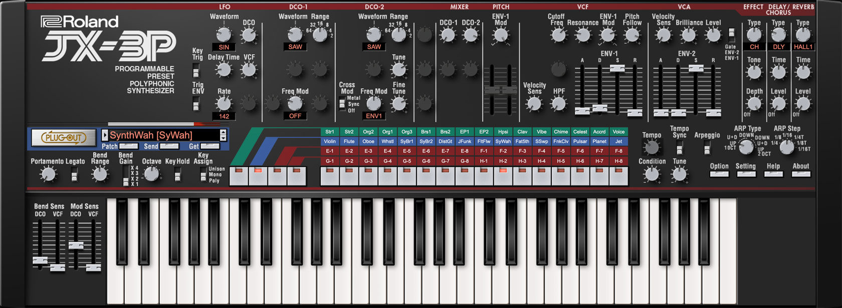 Roland - JX-3P | Software Synthesizer