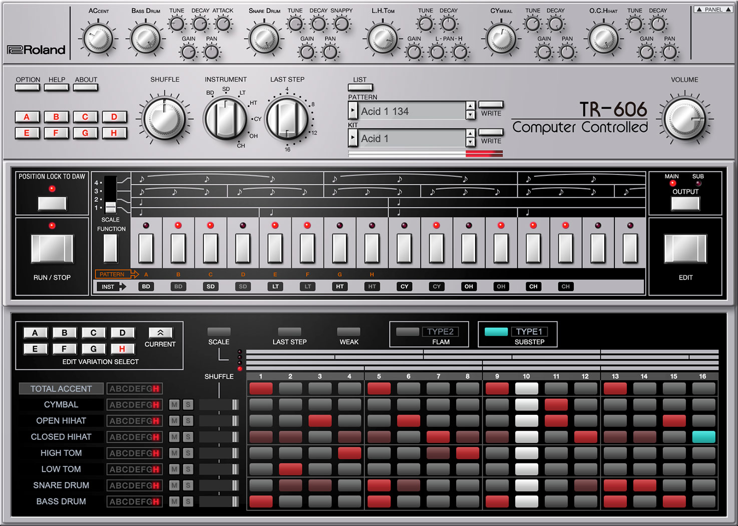 Roland - TR-606 | Software Rhythm Composer