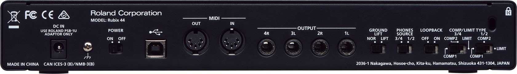 Roland - Rubix44 | USB Audio Interface