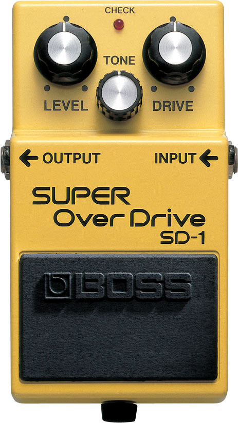 Boss SD-1 Super Overdrive Effektpedal für Gitarre Fußpedal 