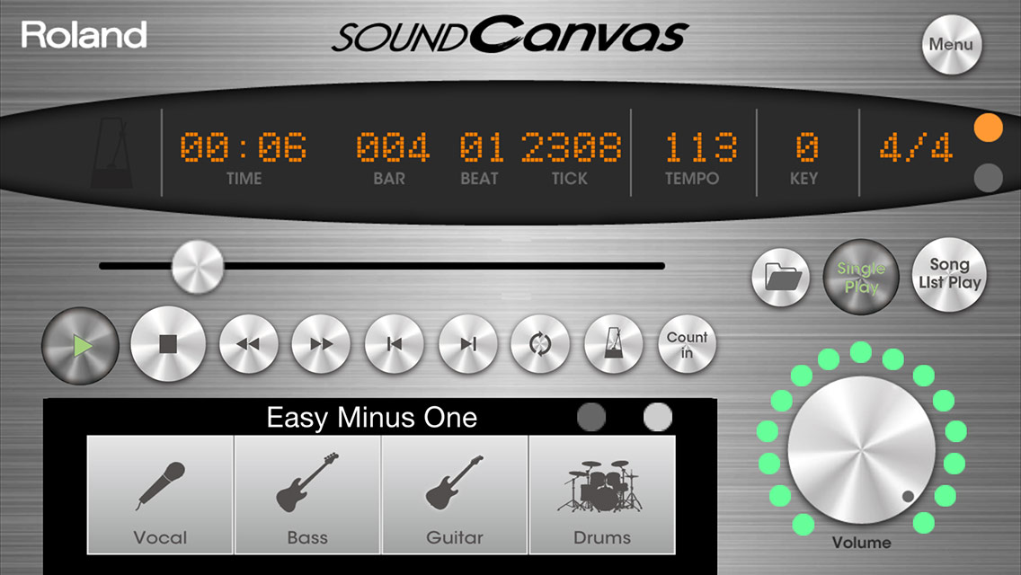load roland sound canvas in mainstage