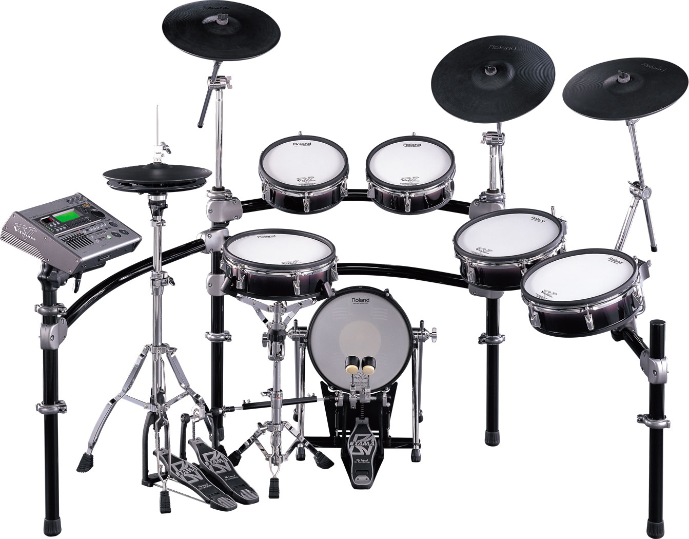 Roland PD-105 WHITE 10" Dual Zone/Trigger Mesh Electronic Drum Pad Electric Kit 