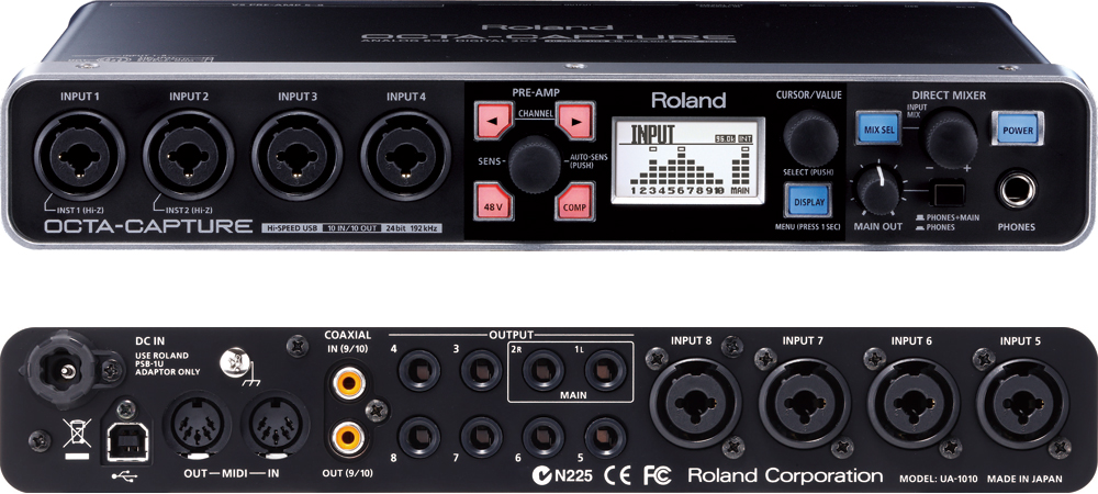 Roland - OCTA-CAPTURE | 24-bit/192kHz Hi-SPEED USB Audio Interface 