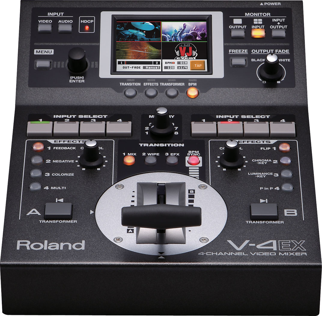 V 4ex 4 Channel Digital Video Mixer With Effects Roland Pro A V