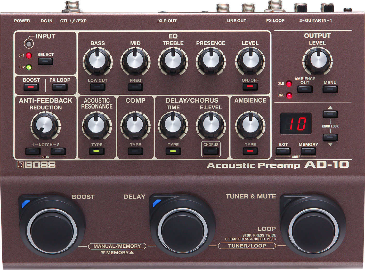 AD-10 | Acoustic Preamp - BOSS
