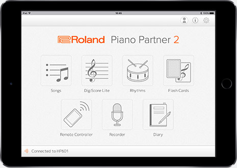 Roland Piano Partner 2 Version 2 0 Ios Android App