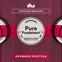 DW Collector’s Series Pure Purpleheart: Drummer Position