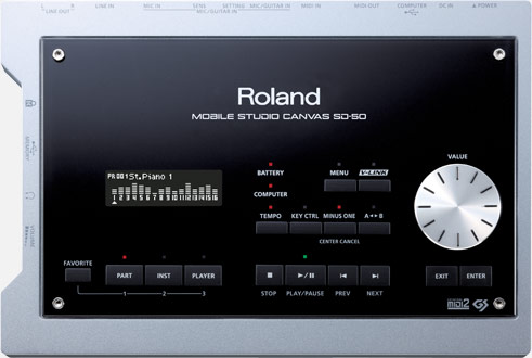 【日本限定モデル】  mobile Roland studio SD-50 canvas DTM/DAW